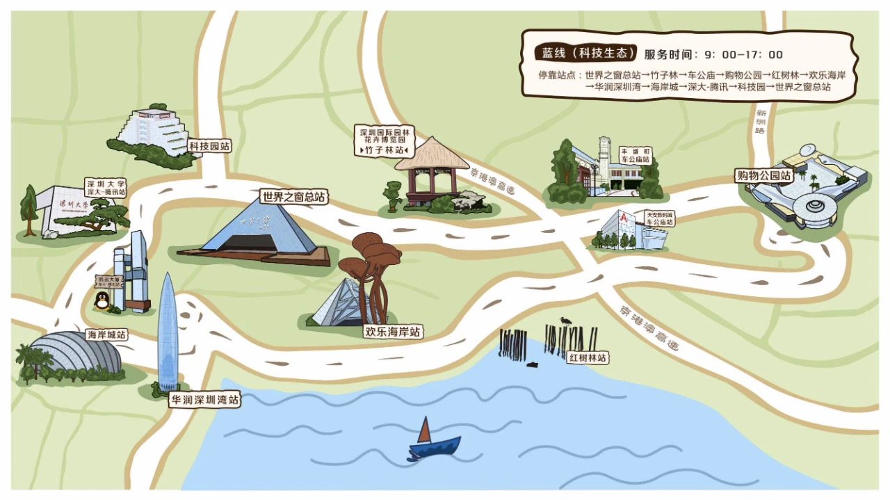深圳旅游路线(深圳旅游路线图设计)